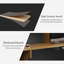 Bureau de réception en L avec comptoir - Bureau de réception avec armoire de rangement, tablettes ouvertes, tiroir verrouillable et plateau à clavier pour le bureau, le hall d'entrée, la caisse-21442923-21442918