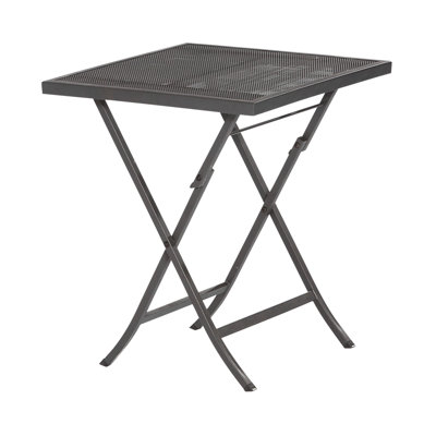 Carnation Square Metal Folding Outdoor Bistro Table , 60cm cm W 60cm cm D