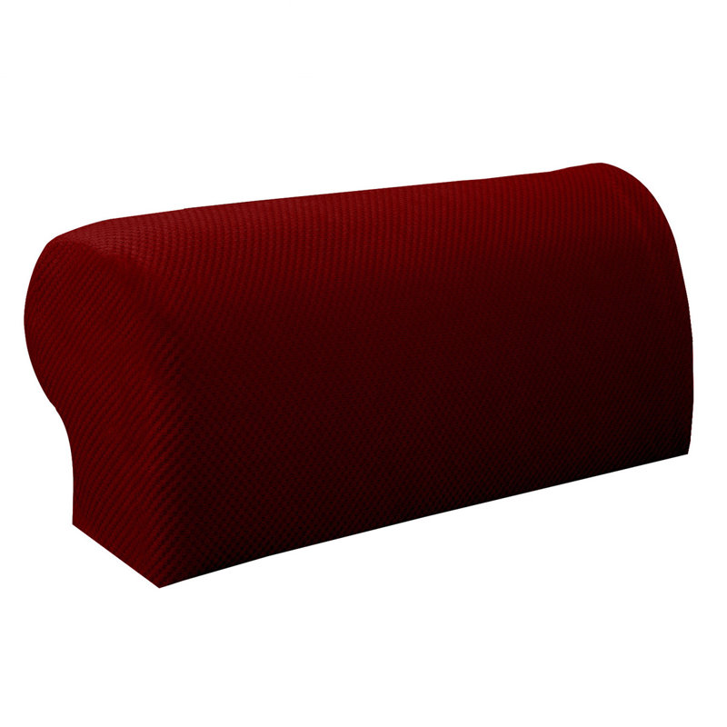 Box Cushion Sofa Slipcover, Wine Red