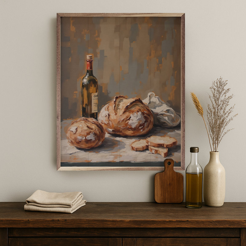 Levain sur le comptoir, H 10 po x l 8 po