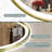 Kashen Mirror Opulence Illuminated: Premium Gold-Edged Smart Bathroom Mirror-377441667