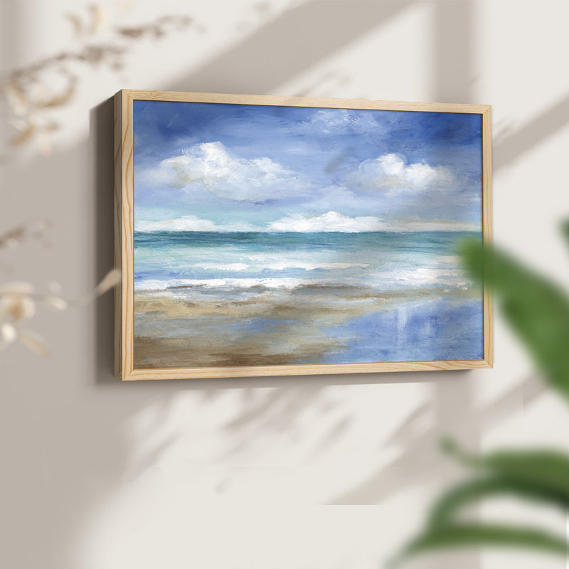 Washy Coast II -Framed Print - Restickable, Naturel, H 22 po x l 28 po