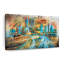 «Houston City Highway Grunge», reproduction sur toile-1520199745