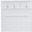 Lit double mural avec armoire supérieure, blanc-121070301