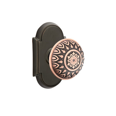 Privacy Lancaster Knob with # 8 Rose