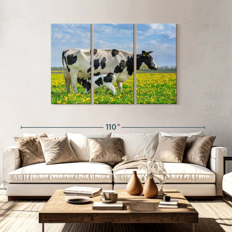 Brampt Spotted Cattle, 48" H x 74" W