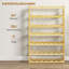 Iolanthe 42 Bottle Solid Wood Multi-tiered Wine Bottle Rack Beige