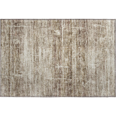 Premium Machine Washable Gerardo Brown Rug