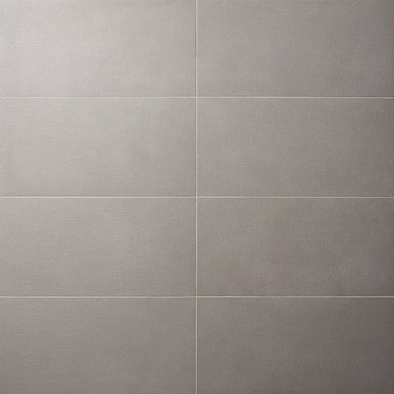12" x 24" Porcelain Brick Look Wall & Floor Tile, Dark Gray