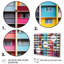 Cityscape Colorful Patterns II - 3 pièces, reproduction sur toile tendue-1980242605