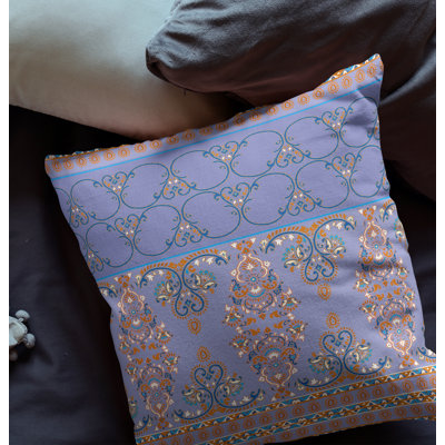 Damask Reversible Throw Pillow