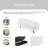 Elegant Minimalist Designed Linen Upholstered Storage Bench With Flip-Top Cabinet-437452115