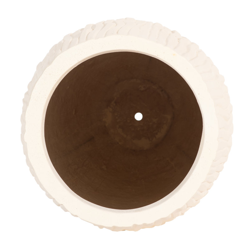 Rucco Pot Planter, 39" H x 18" W x 18" D, Off White