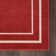 Argentino Abstract Machine Woven Chenille Area Rug in Red