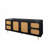 Rattan Sideboard Buffet Cabinet With Adjustable Shelves