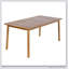 Table de salle à manger d'extérieur en bois d'acacia durable Visola