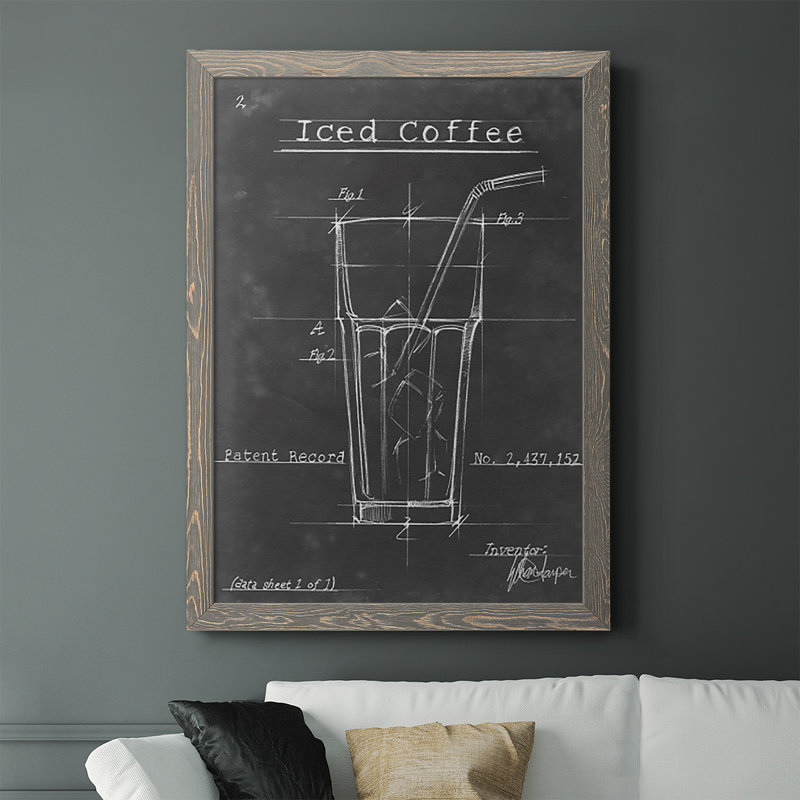 " Morning Routine IV ", 43.5" H x 31.5" W x 1" D, Gray Framed