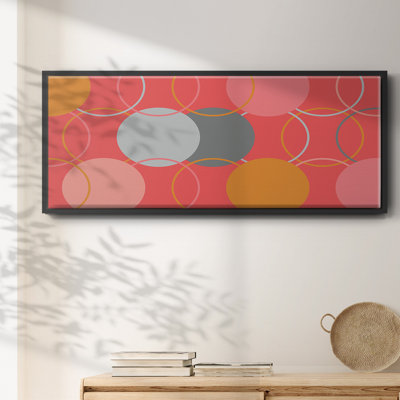 Geometric Circles- Framed Canvas