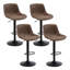 Swivel Upholstered Adjustable Height Counter Stool with Metal Frame-1871631302-1871631300