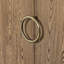 Desserte à deux portes 46 po, finition avec quincaillerie personnalisée, portes d'armoire de rangement, style moderne plus doux, bois massif +, brun, profondeur de 47,17 po, largeur de 18,3 po, hauteur de 36,16 po, finition douce de 119,5 lb,