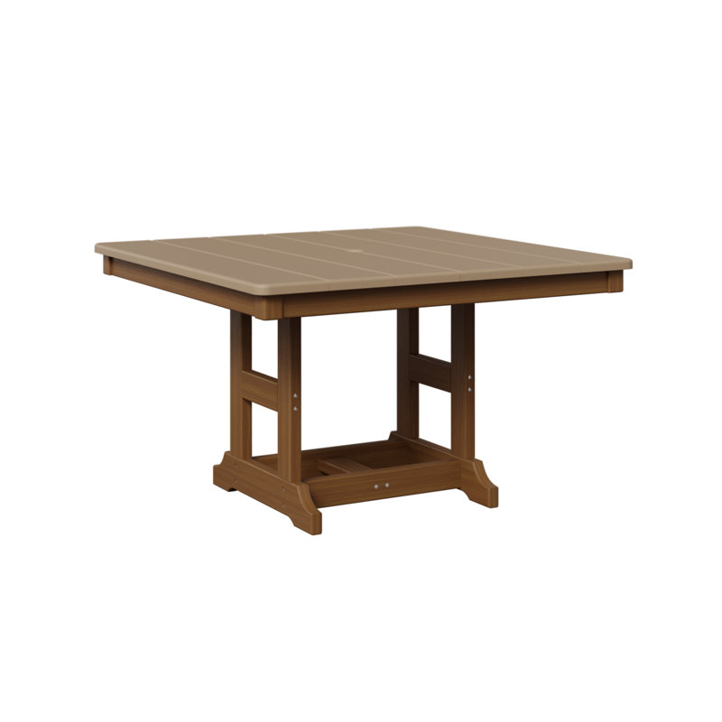 Table carrée berlinoise pour enfants 33 po Berlin, Bois vieilli, Teck naturel