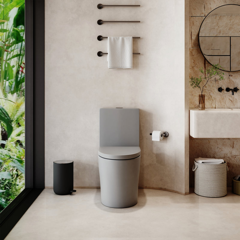 Toilette allongée une pièce à double chasse 1,1 / 1,6 GPF, hauteur confortable, conception économiseur d'eau, CARTE 1000 g