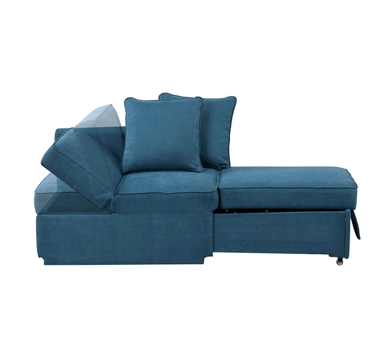 Fauteuil convertible 1pc, Bleu