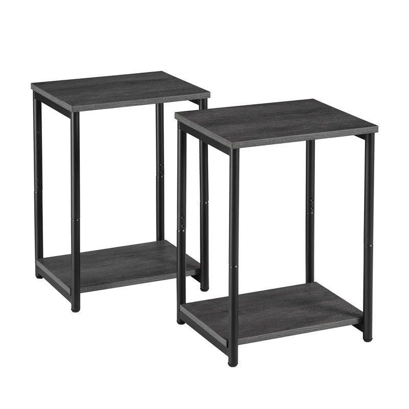Aleesa Side Table Set, Misty Grey