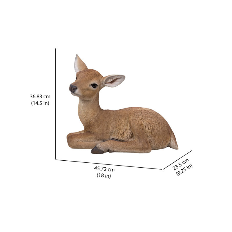 Figurine cerf reposer