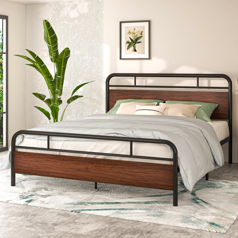Aveana Platform Bed, Walnut, Full