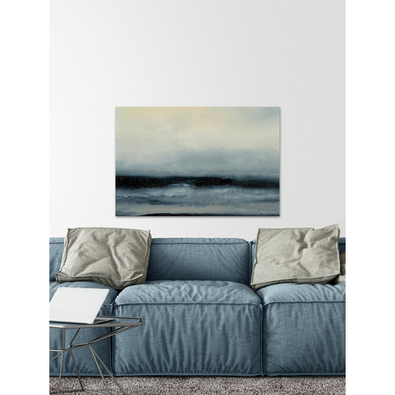 « ocean maré iii », reproduction de peinture à l’huile sur toile tendue, H 16 po x l 24 po x P 1,5 po
