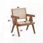 Ensemble de trois chaises d'appoint avec table de bout assortie pour l'espace de vie
