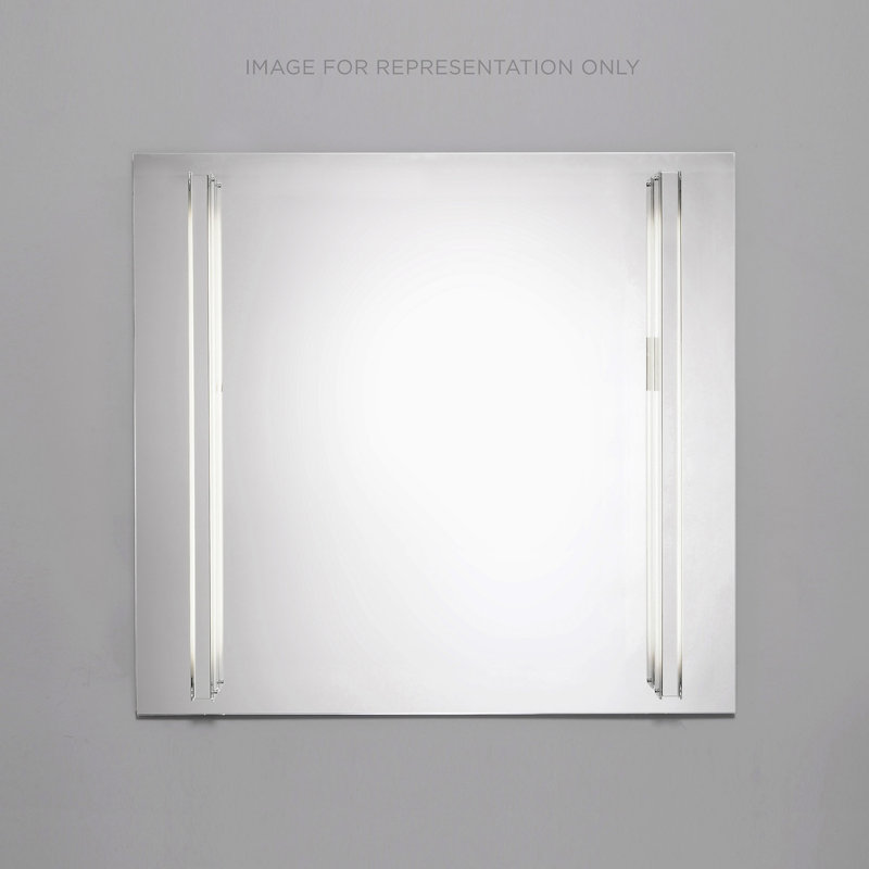 Reflexion Modern & Contemporary Lighted Bathroom / Vanity Mirror, Brushed Nickel