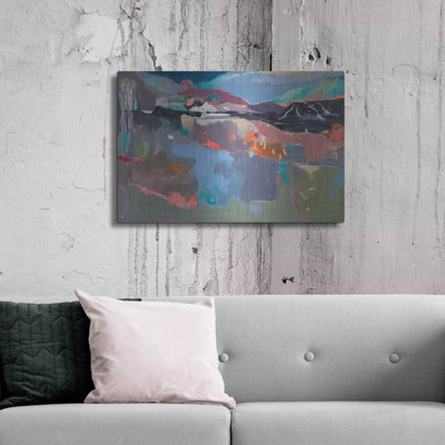 Luxe Metal Art 'Fire And Ice'  by Jenny Wantuch Metal Wall Art, 36" x 24"