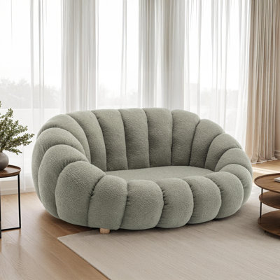 Mirielle Evins 2 Seater Teddy Boucle Loveseat
