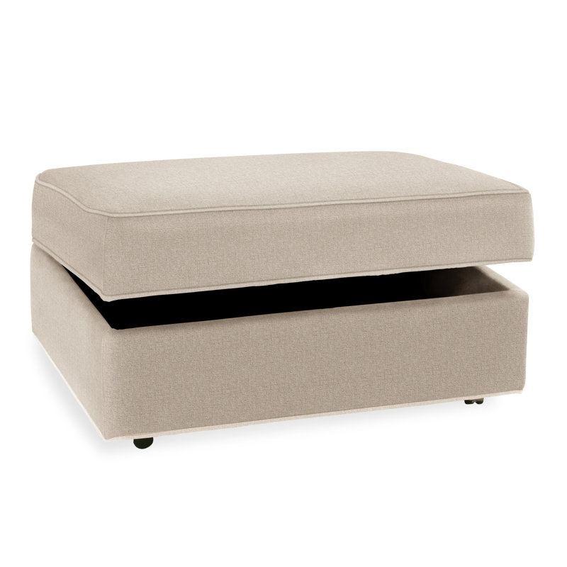 Upholstered Ottoman, Eggshell Crypton Performance; 0884-93