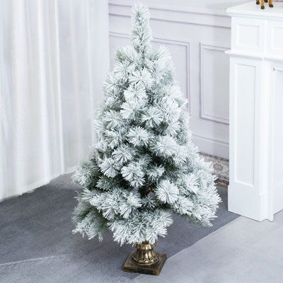 4FT Flocked Artificial Christmas Tree