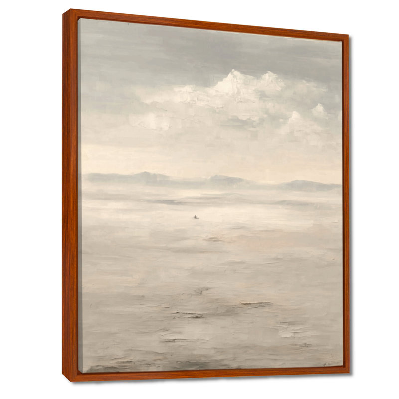 Jaune et blanc brume lever du soleil matin nuages - paysages, impressions sur toile, art abstrait jaune, H 32 po x l 16 po