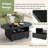 Meuble télé et table basse de style crème, ensemble de 2-1854824087