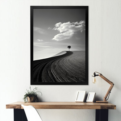 Minimalisme «Wonderland Desert Road Scenery», impressions sur toile
