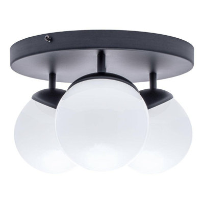 Parette Glass Semi Flush Mount
