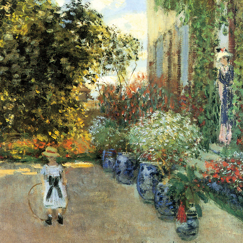 «Artist's House at Argenteuil, 1873», reproduction d'art sur toile, H 24,25 po x l 27,25 po