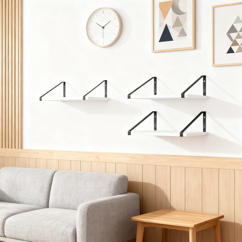 Deep Floating Shelves For Wall Mounted Storage And Display, Large Rustic Wood Shelving For Home And Office Organization In Multiple Rooms