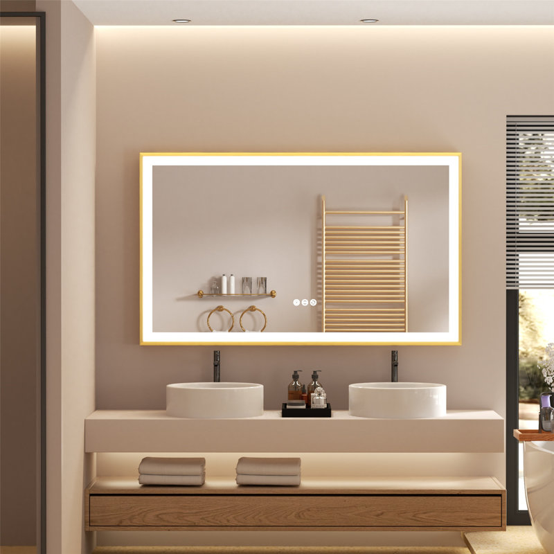 Aluminium Rectangle Wall Mirror, 23.5" x 39.3"
