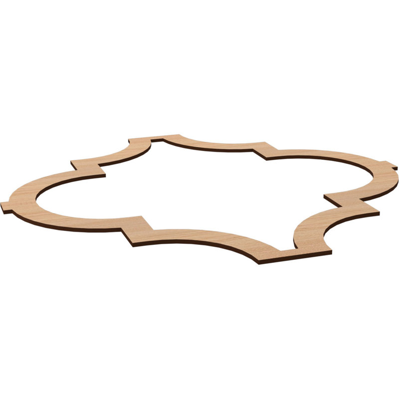 Panneaux muraux Marrakech (paquet de 1), Noyer blanc, H 33 po x l 33 po x P 0,375 po