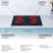 Rangaire 24 Inch Induction 4 Burner Cooktop with Slide Touch Controls and Timer