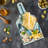 Ambesonne Science Tempered Glass Cutting Board Biochemistry Fun Multicolor