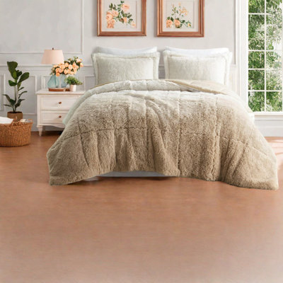 Ensembles de literie en fausse fourrure de qualité supérieure, polyester confortable, décoration de chambre confortable