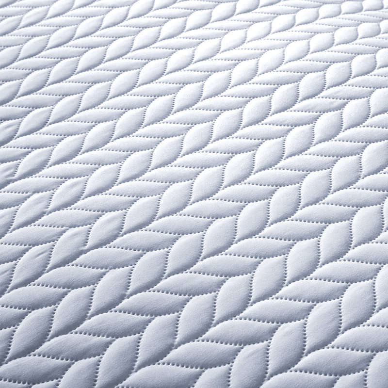 Premium Embossed Bedspread Set With Matching Pillowcases, Full/Queen Bedspread + 2 Standard Pillowcases, White