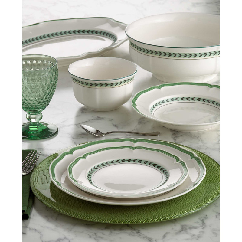 Plateau de jardin français Villeroy & Boch, H 1,6 po x l 11,5 po x P 11,5 po
